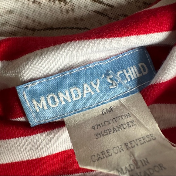 Mondays child baseball romper nwt 6m - Picture 2 of 5